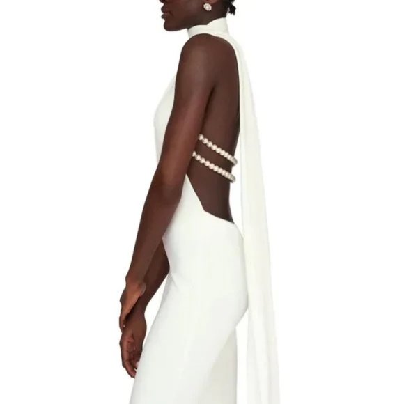 KHANUMS - KARA DRESS - MAXI - IVORY - Picture 2 of 6